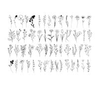 CTForest 12 Morceaux de Tatouage Temporaire, Tatouage à Motif de Fleurs, Peuvent Décorer Votre Corps pour Créer un moi plus Beau