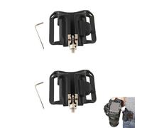 CTForest 2 Pièces Clip Fixation Caméra Ceinture, Support Ceinture pour Appareil Photo, Utilisé pour Fixer l'Appareil Photo Reflex pour éviter d'Endommager l'Appareil Photo(Noir)