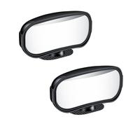 CTForest 2 Pièces Noires Miroir d'Angle Mort, Objectif Grand Angle Peuvent Améliorer Efficacement la Sécurité et le Confort Pendant la Conduite