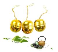 CTForest 3 Pièces Boules à thé, Filtres en Acier Inoxydable avec Chaînes, Mini Boule de Passoire à thé, Filtre pour Thé Épices et Assaisonnements