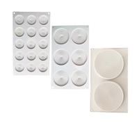 CTForest 3 Pièces Moule Silicone Spirale de la 2ème compagnie, de la 6ème compagnie et de la 15ème compagnie, Moule à Gâteau en Spirale en Silicone pour réaliser de délicieux gâteaux (Blanc)