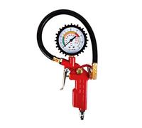 CTForest Rouge Manomètre pour Pneus,Testeur de Pression des Pneus, le Diamètre du Trou d'air est de 11 mm, Peut être Utilisé pour les Voitures, Camions, Vélos, etc