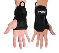 CTHOPER protège-Poignets, Protection Poignets Sport Enfants / Adultes pour Snowboard, Roller, Skate, Skateboard, Homme Femme (Noir,L)