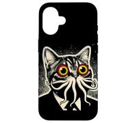Cthulhu Cat Rencontre Mythos Cosmique Feline Coque pour iPhone 16