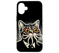 Cthulhu Cat Rencontre Mythos Cosmique Feline Coque pour iPhone 16 Plus