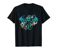 Cthulhu - Décoration florale - Monstre marin - Poulpe T-Shirt
