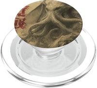 Cthulhu Kraken Journal Japonais Vintage Motif Monstre Marin PopSockets PopGrip pour MagSafe