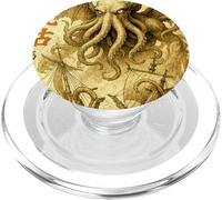 Cthulhu Sea Battle Vintage Bataille de Guerre Japonais Monstre Marin PopSockets PopGrip pour MagSafe
