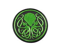 Cthulhu YOG-Sothoth Shub-Niggurath Azathoth Cthaeghya Nctosa Nctolhu Necronomicon Lovecraft The Call Darkness Satan Necronomicon2 Applique brodée à repasser