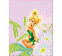 CTI 040457 Plaid Polaire 110 x 140 cm Fairies Daisy Parme