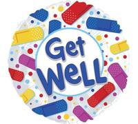 CTI - Bandages - Ballon "Get Well" - Film, MYLAR SG34505 (taille unique) (Coloré)