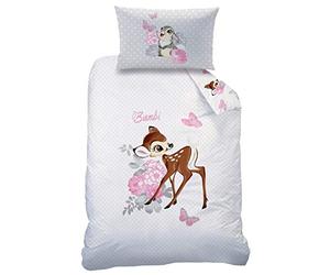 CTI Disney Bambi Parure de lit rétro 100 x 135 cm + 40 x 60 cm