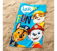 Pat Patrouille Surf Serviette de Bain 70x120 cm | Velours et Bouclette 100% Coton | Oeko-TEX | Imprimé Enfant | Bleu