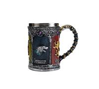 CTIMEAN Nordic Viking hommes femmes bière et café tasse gothique décoration fête décoration Dragon cadeau pour les collectionneurs (Lion Head A)