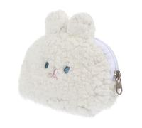 CTIRCHIU 1 Pièce à Main Lapin de pâques Caisson Dressing Makeup Box Wallet dragonne Clef Stockage Jolie Mini Pochette de Lapin de Dessin animé Lapin Mignon Coton Blanche
