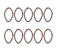 CTIRCHIU 10 Pièces Bracelet de Montre en Cuir Marron, Remplacement pour Boucle Cassée, Anneaux Circulaires pour Maintien Sûr du Bracelet de Montre