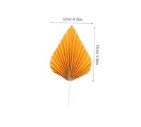 CTIRCHIU 10 Pièces Décorations Gâteau de Palmier Papier Éventail Boho Grand Format pour Anniversaire Fête Cake Toppers et Polyvalents
