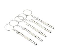 CTIRCHIU 10pcs Mini Tournevis à Lunettes en Métal Argenté Portable et Pratique pour Réparation de Montres et Bijoux, Outil Compact pour Horlogers et Collectionneurs