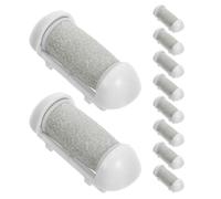 CTIRCHIU 10pcs Têtes de Remplacement pour Râpe à Talons Électrique, Abrasifs en Plastique, Compatibles Universellement pour Soin des Pieds à Domicile