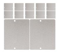 CTIRCHIU 12 Pièces Coussin Isolant Ignifuge en Mica Argenté pour Micro-ondes, Design Fin et Résistant, Accessoire Essentiel pour Appareils Cuisine
