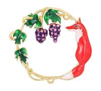 CTIRCHIU 1pièce Broche Créative Forme De Renard Pour Femmes Accessoire De Mode Et Épingle à Revers Pour Toutes Les Occasions