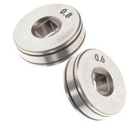 CTIRCHIU 2 Galets d'Entraînement pour Dévidoir Fil de Soudage Mig 06/08 en Acier Robuste Pièces Détachées pour Équipement de Soudage Compatibilité Double Entraînement Usage