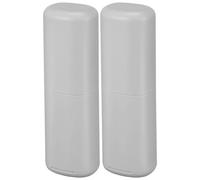 CTIRCHIU 2 Pièces Kit de Voyage Hygiène Complet 2 Gobelets en PP Stables et Design Compact, pour Camping et Rangement Paquet à Dos ou Bagage Cabine