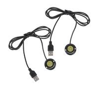 CTIRCHIU 2 pièces Spotlight LED USB pour Vitrine Bijoux Mini Projecteurs Intérieur Compacts et Ajustables Éclairage Directionnel pour Meubles et Présentoirs Lumière Chaude