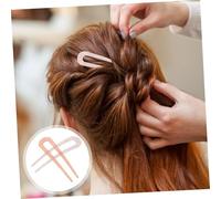 CTIRCHIU 2 pièces U-shaped Hair Pins Set Practical Hair Accessories For Wedding And Daily Use Elegant Chignon Decor In And