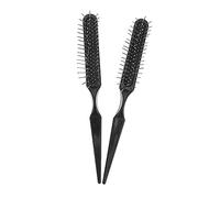 CTIRCHIU 2pièces Brosse De Coiffure Avec Queue Fine Et Brosse à Picots Acier Antistatique Pour Effilage Volume Et Stylisme Accessoire Professionnel Pour Peigner Lisser Et Séparer Les Cheveu