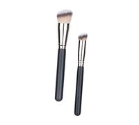 CTIRCHIU 2pièces Brosse De Maquillage Pinceau à Fond De Teint Pinceau Visage Sans Couture Accessoires De Beauté Lot De Pinceaux Multi-usages