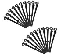 CTIRCHIU 30 Pièces Crochets de Gouttière en Plastique Noirs Fixation Sécurisée pour Écran Anti-feuilles, Adaptés aux Toits de Jardin et Bâtiments Résidentiels