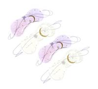 CTIRCHIU 4 pièces Masques pour Yeux Gel Coussins Rafraîchissants Portables Masque Froid Confortable Protège Yeux Fatigue Blocage Complet Lumière Pression Soin Peau Délicate