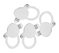 CTIRCHIU 4 pièces Protection Espionnage pour de Porte Cuivre Chromé Cache Œil de Bœuf Décoratif Facile à Installer Couverture de Porte Intérieure pour Sécurité et