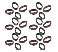 CTIRCHIU 40pcs Anneaux de Maintien en Cuir Véritable pour Bracelet de Montre 10mm 12mm, Accessoires de Fixation Stables pour Usage Sportif et Extérieur
