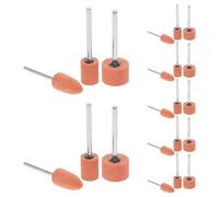 CTIRCHIU 45 pièces Kit Meules Abrasives Corindon pour Outil Rotatif Têtes Meules Montage pour Polissage et Ponçage Précision sur Pierres Précieuses et Jade Accessoires pour Mini Perceuse