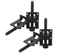 CTIRCHIU 4pcs Pieds Réglables pour Meubles en Fer Noir, Vis de Nivellement pour Bureau et Meuble Charge Lourde, Éliminent L'instabilité et Assurent la Stabilité