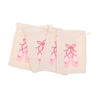 CTIRCHIU 4pièces Sac De Danse à Cordon pour Chaussures Et Accessoires Pochette De Rangement pour Danseurs Sac Organisateur pour Séances Entraînement