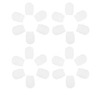 CTIRCHIU 50 Pièces Protection en Silicone Blanche pour Tête de Fermeture Éclair de Machine à Laver, du Bruit et Prévention des Rayures pour Opérations de Blanchisserie à Domicile