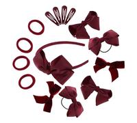 CTIRCHIU Accessoires Cheveux Fille Nœud Pinces Cheveux Polyvalentes -têtes Jolis Pour Petites Filles École Quotidien Clips Sécurisés