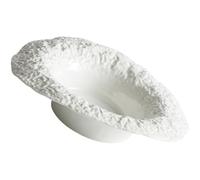 CTIRCHIU Assiette Creuse en Céramique 25cm Modèle Chapeau de Paille Polyvalente pour Snacks Maison Restaurant
