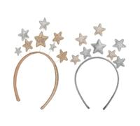 CTIRCHIU Bandeaux d'Étoile pour Garçon et Filles 2Pcs Accessoires de Fête Pailletés Ajustable pour Noël Séances Photo