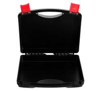 CTIRCHIU Boîte à Outils en Plastique PP Portable Noire avec Protection et Anti-Chute, Organisateur pour Rangement Outils la Maison Déplacement