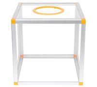 CTIRCHIU Boîte à Tombola Transparente Usage Multifonction en Acrylique et Alliage D'aluminium Design Clair et Élégant pour Mariage et Organisation de Tirages Sort