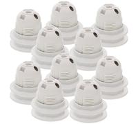 CTIRCHIU Boîtier D'ampoule E27 en Plastique Pet et Pbt, Lot de 10 Pièces, Douille à Vis Sécurisée pour Lampe de Table et Luminaire de Plafond, Usage Polyvalent la Maison