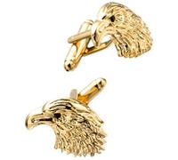 CTIRCHIU Boutons de Manchette Aigle en Cuivre Or pour Homme, Surface Lisse et Fixation Solide, Accessoire Élégant pour Chemise Habillée en Contexte Professionnel