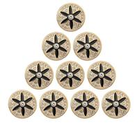 CTIRCHIU Boutons Métalliques Ronds Noirs Finition Soignée 22mm Design Couture la Main Lot de 10 Pièces Élégantes et Mode pour Manteau en Laine