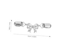 CTIRCHIU Broche Clip Pour Femme Alliage Fermoir Noeud Pour Cardigan Écharpe Pull Décoration Pratique Et Élégante