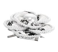 CTIRCHIU Broche Créative en Perles Forme de Fleur Camélia, Design Épingle pour Fixer sur Vêtements, Tissu Délicat, pour Costume Élégant