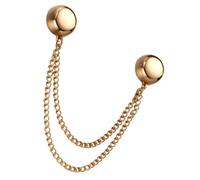 CTIRCHIU Broche Magnétique Pour Écharpe Et Cardigan Avec Chaîne Décorative Pince à Vêtement Invisible Couleur or Accessoire Pratique Et Chic Pour Éviter Glissements